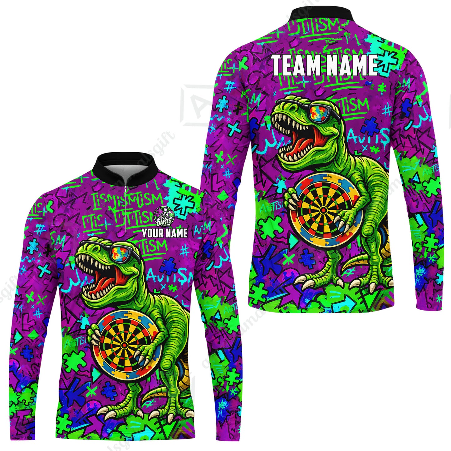 Long Sleeve Jersey Shirt||Purple