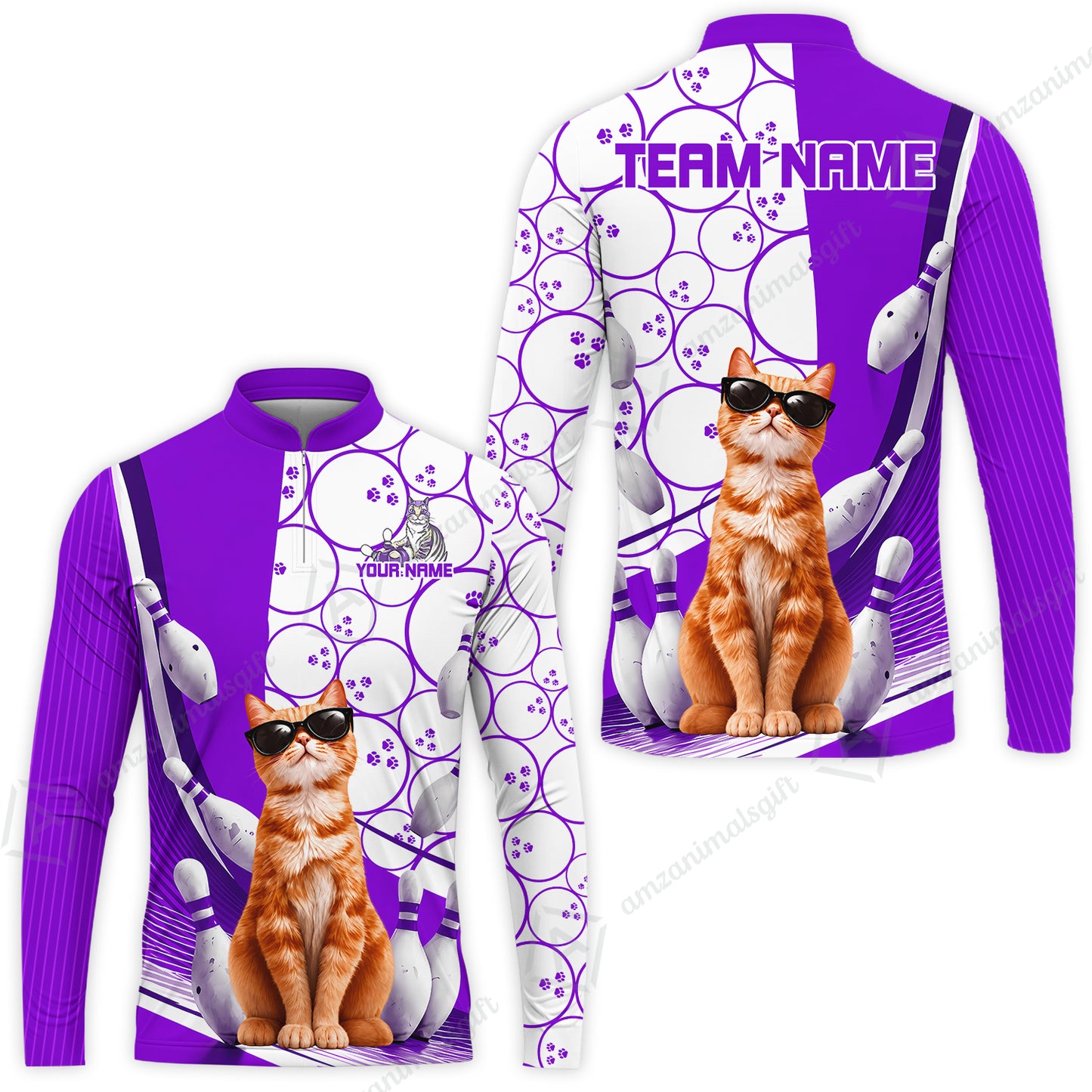 Long Sleeve Jersey Shirt||Purple