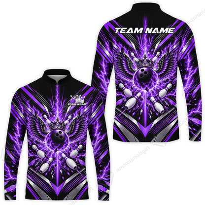 Long Sleeve Jersey Shirt||Purple