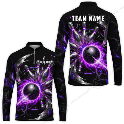 Long Sleeve Jersey Shirt||Purple
