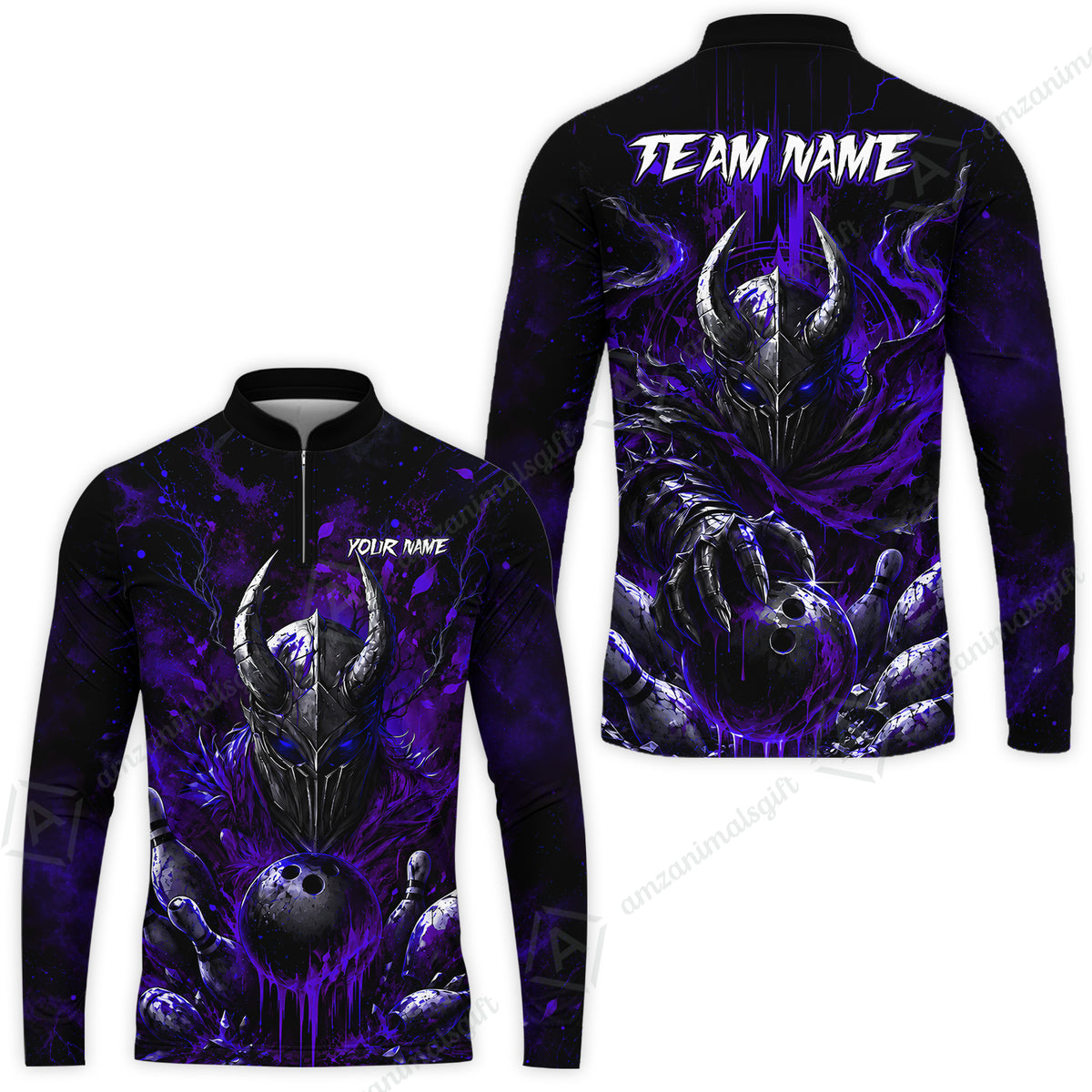 Long Sleeve Jersey Shirt||Purple