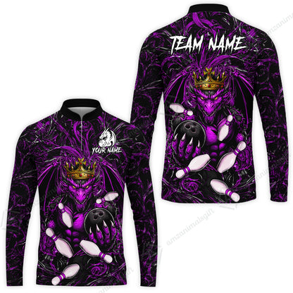 Long Sleeve Jersey Shirt||Purple