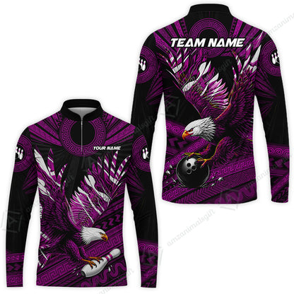 Long Sleeve Jersey Shirt||Purple