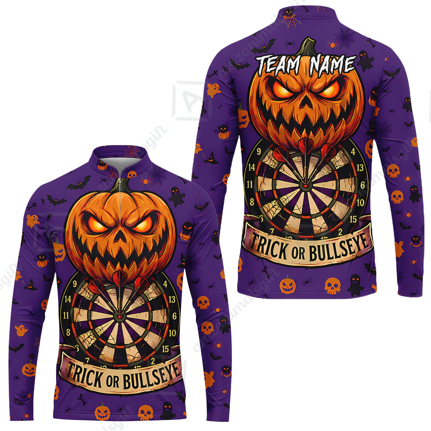 Long Sleeve Jersey Shirt||Purple
