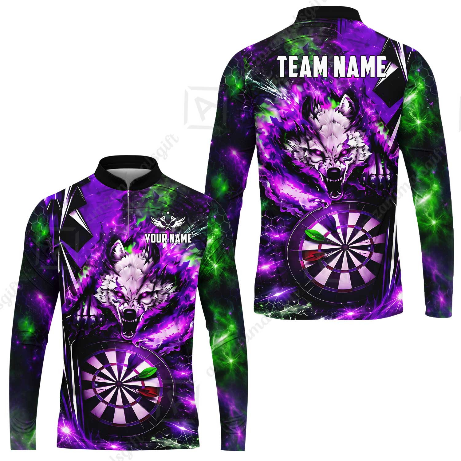 Long Sleeve Jersey Shirt||Purple