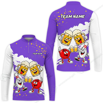 Long Sleeve Jersey Shirt||Purple