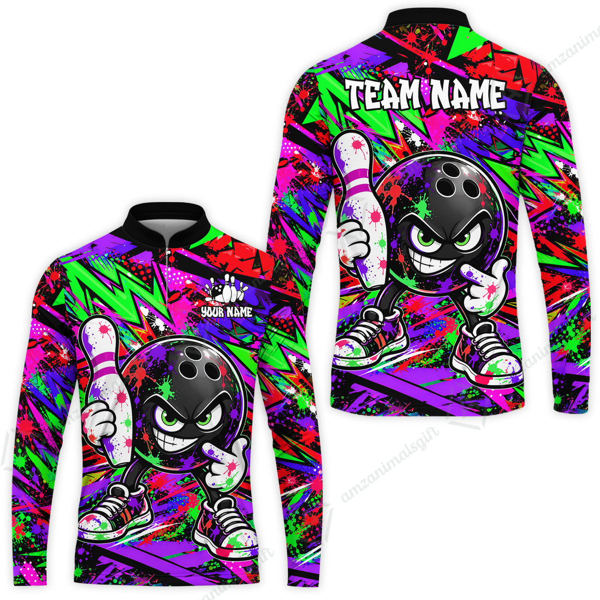Long Sleeve Jersey Shirt||Purple