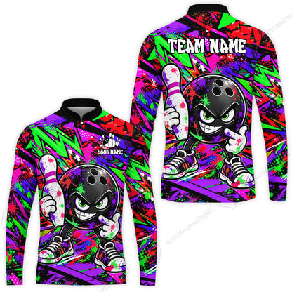 Long Sleeve Jersey Shirt||Purple