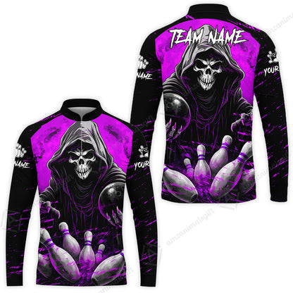Long Sleeve Jersey Shirt||Purple