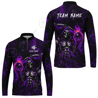 Long Sleeve Jersey Shirt||Purple