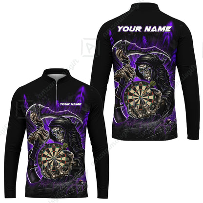 Long Sleeve Jersey Shirt||Purple