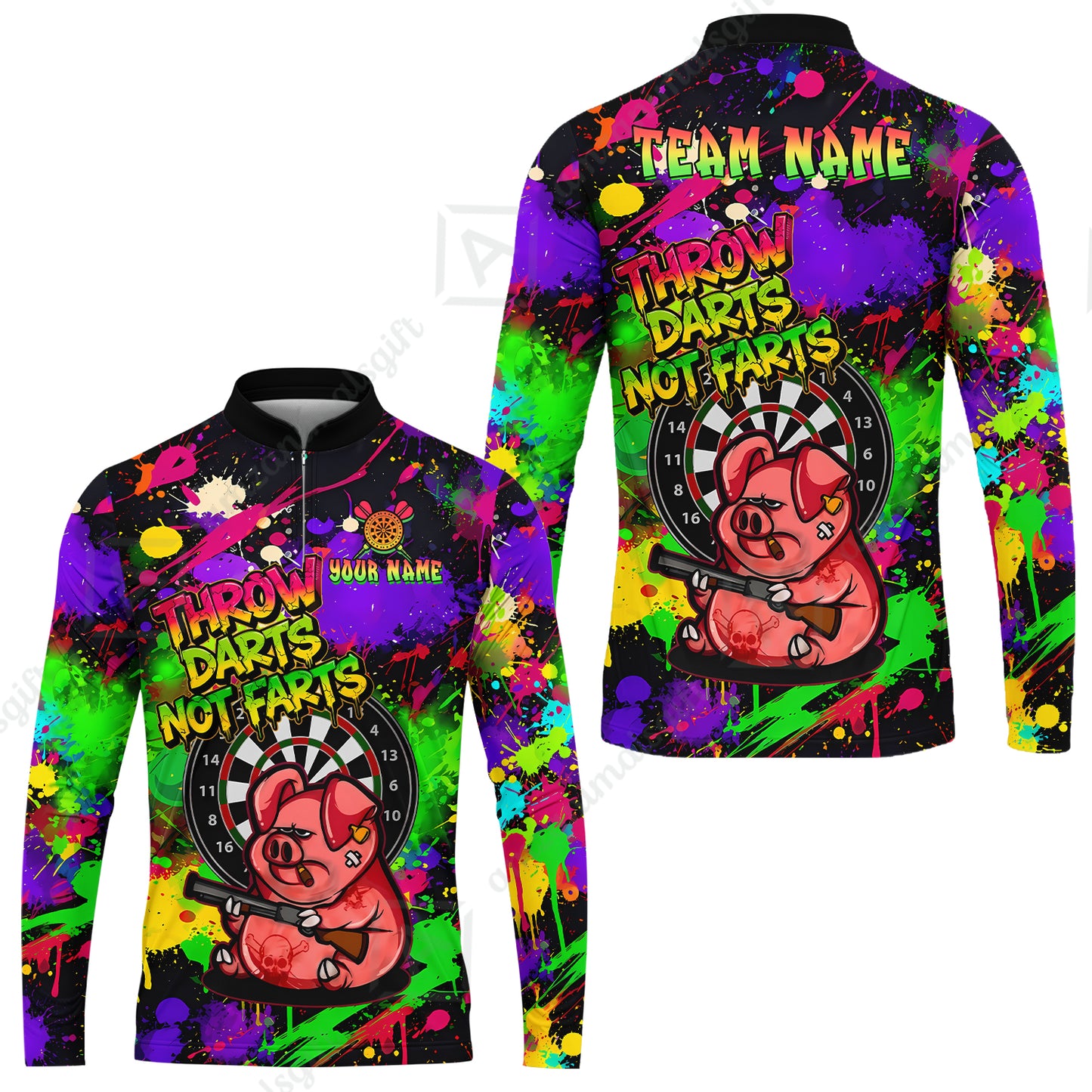 Long Sleeve Jersey Shirt||Purple