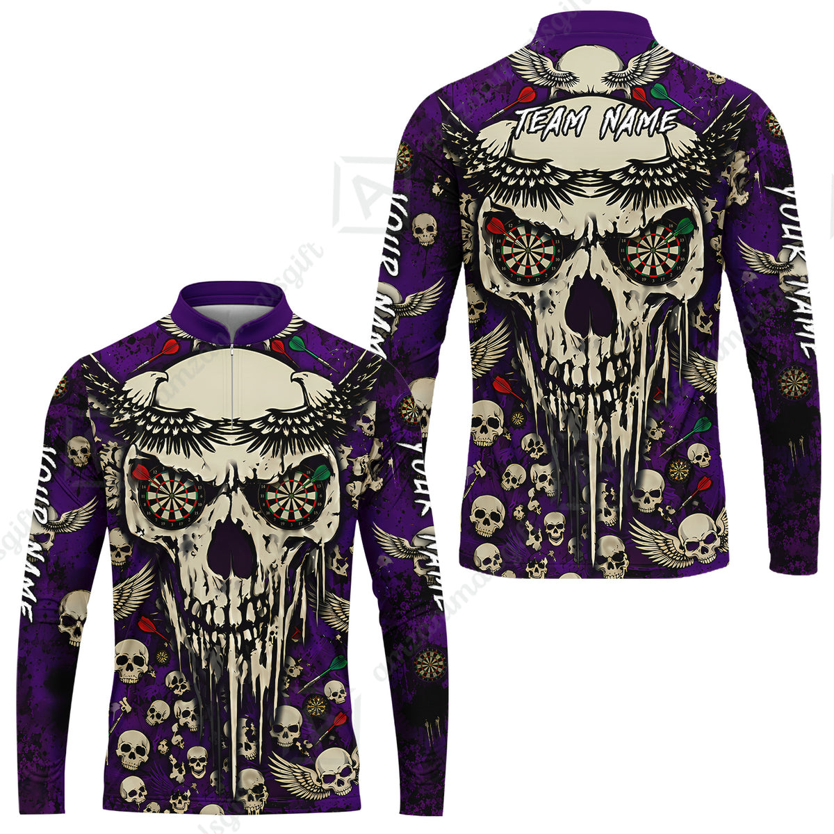 Long Sleeve Jersey Shirt||Purple