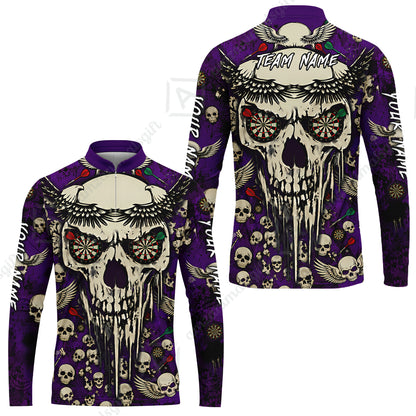 Long Sleeve Jersey Shirt||Purple