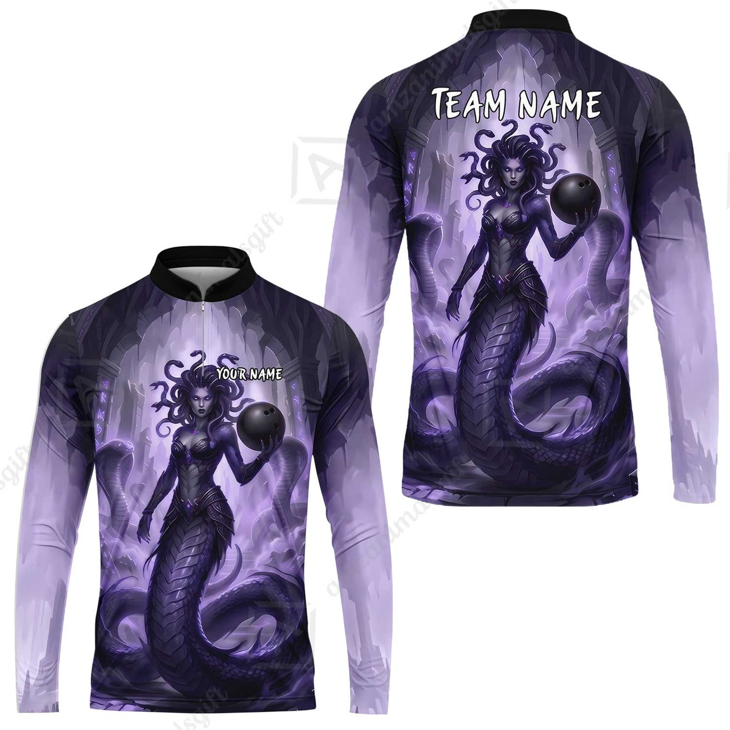 Long Sleeve Jersey Shirt||Purple