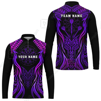 Long Sleeve Jersey Shirt||Purple