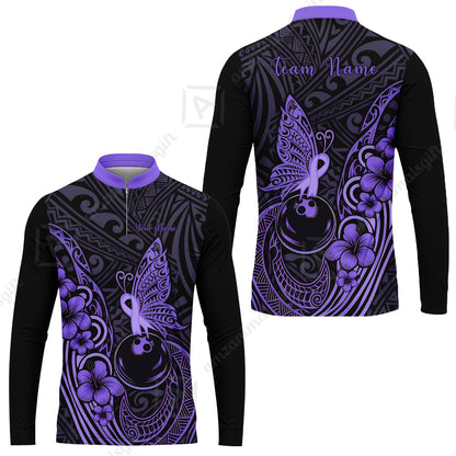 Long Sleeve Jersey Shirt||Purple