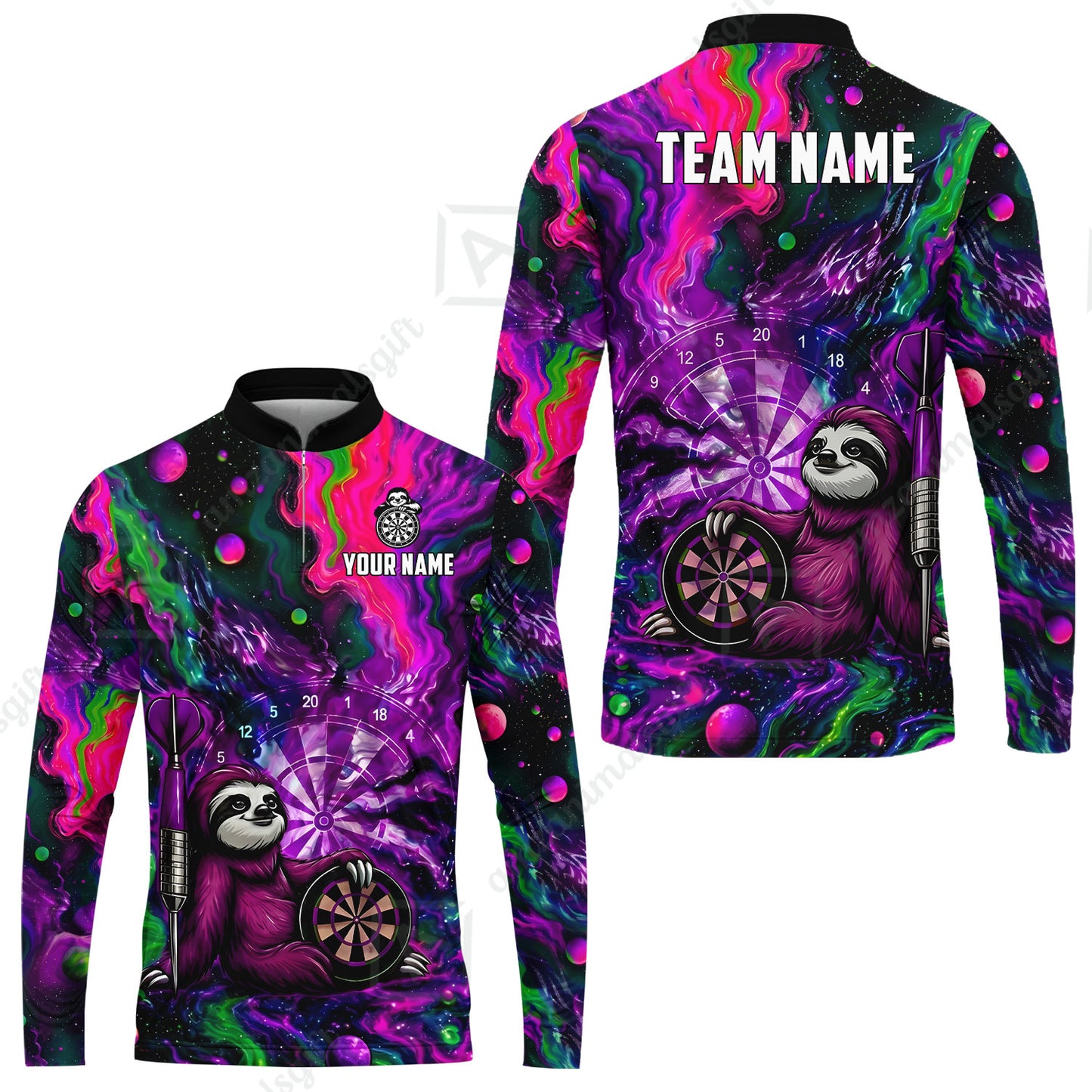 Long Sleeve Jersey Shirt||Purple