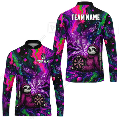 Long Sleeve Jersey Shirt||Purple