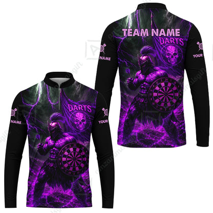 Long Sleeve Jersey Shirt||Purple