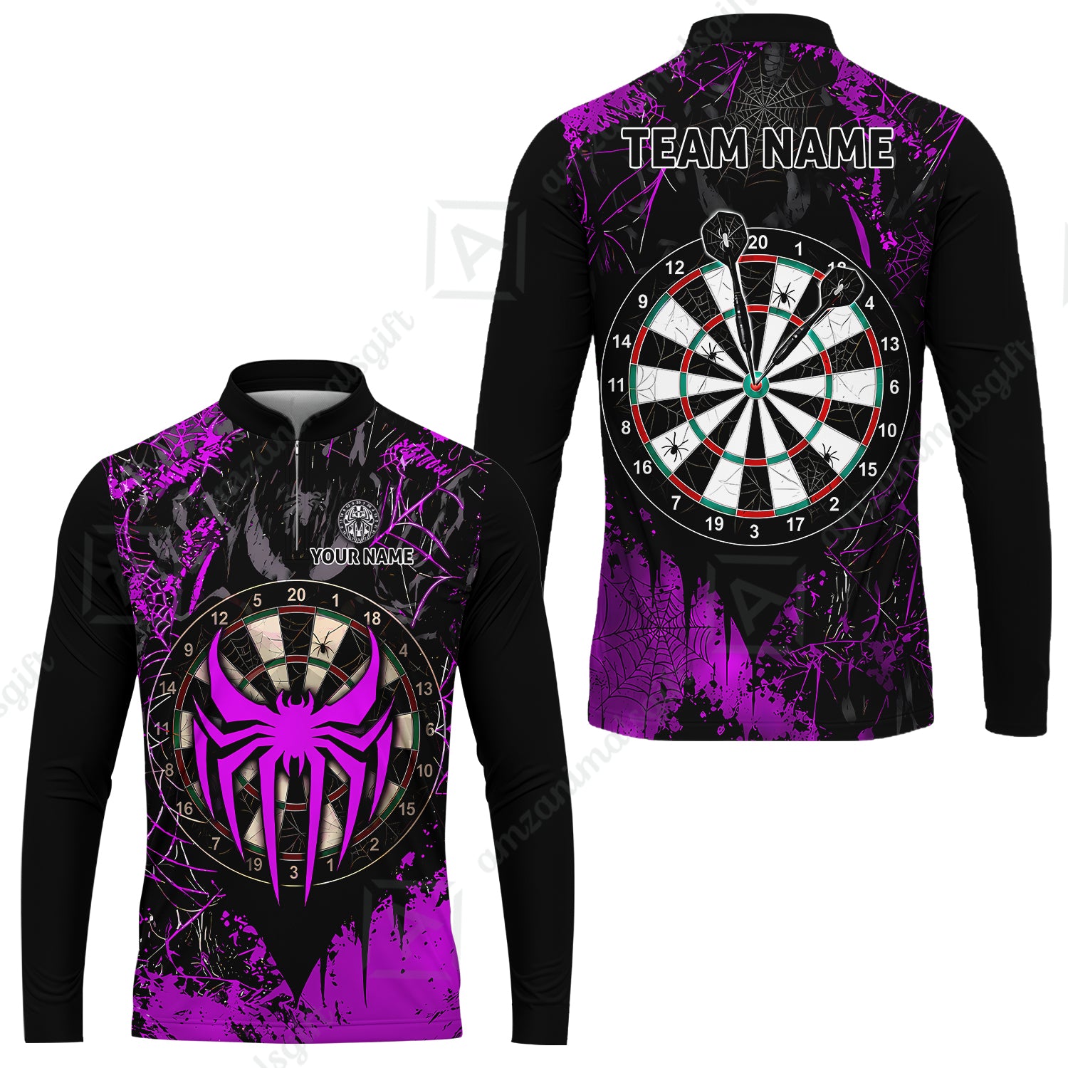 Long Sleeve Jersey Shirt||Purple