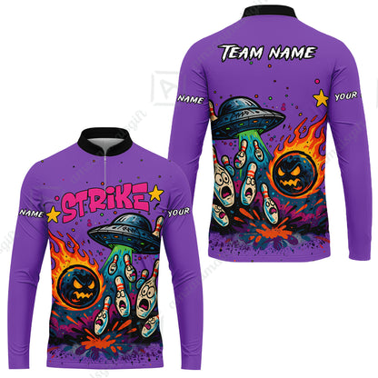 Long Sleeve Jersey Shirt||Purple