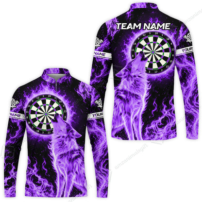 Long Sleeve Jersey Shirt||Purple