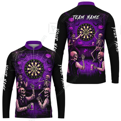 Long Sleeve Jersey Shirt||Purple