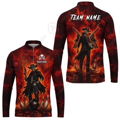 Long Sleeve Jersey Shirt||Red