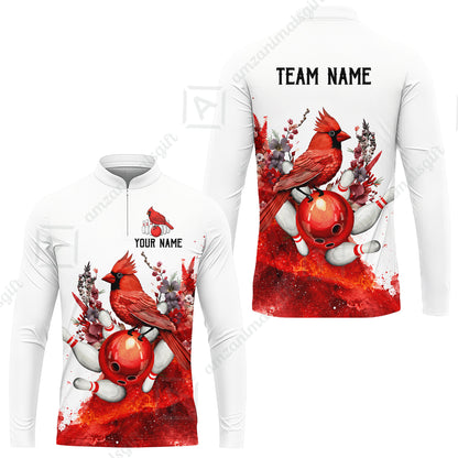 Long Sleeve Jersey Shirt||Red