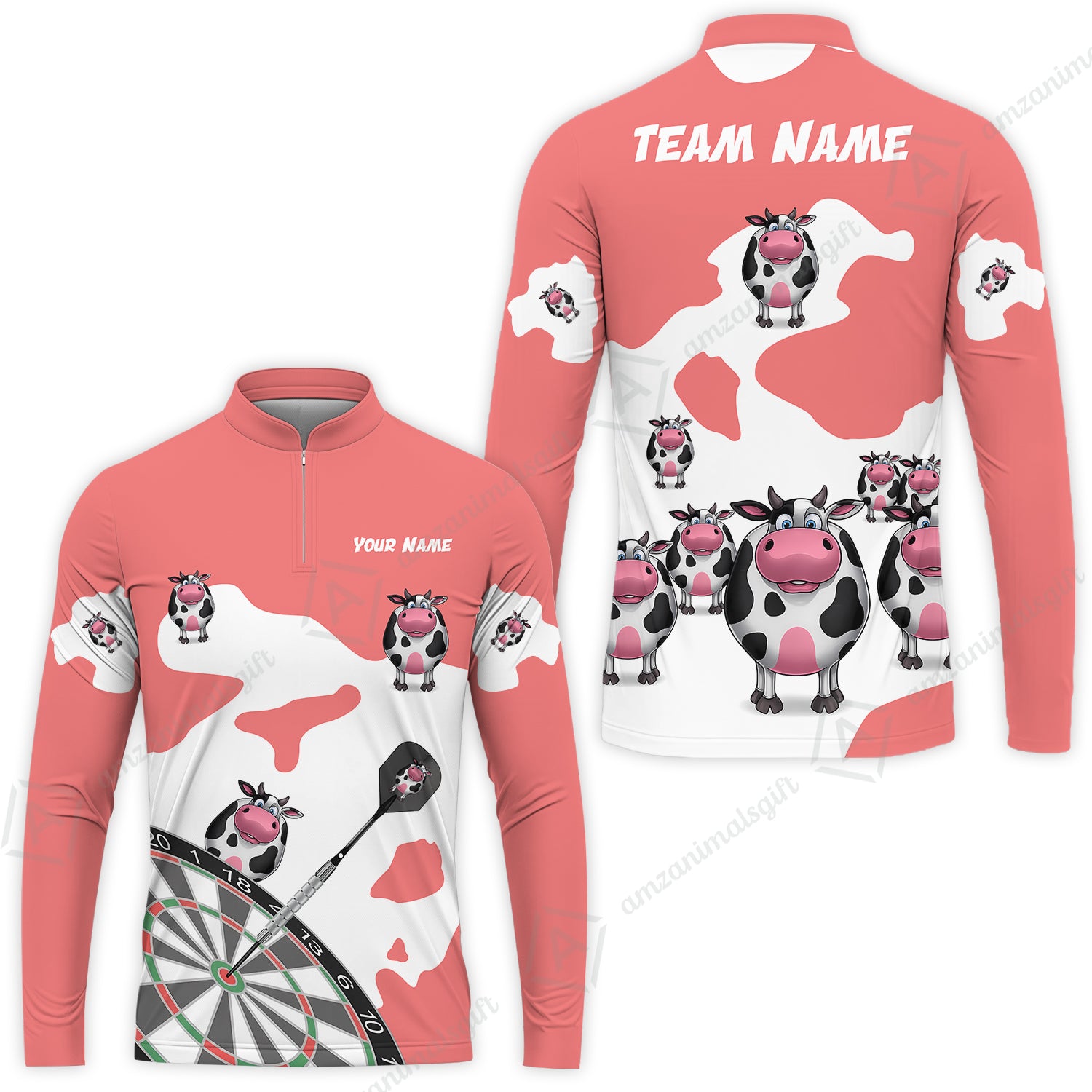 Long Sleeve Jersey Shirt||Red