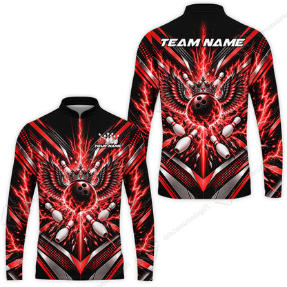 Long Sleeve Jersey Shirt||Red