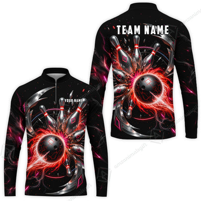 Long Sleeve Jersey Shirt||Red