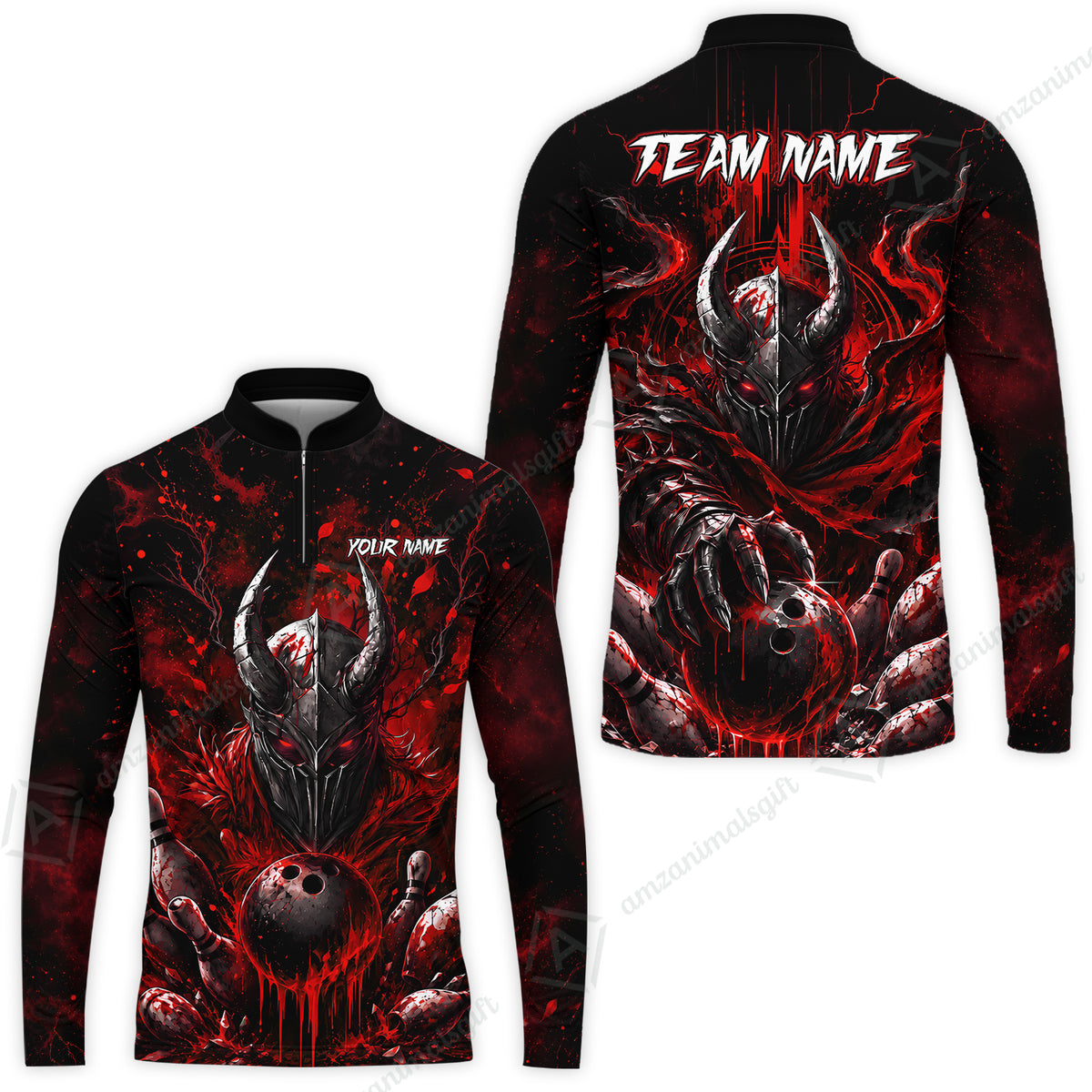Long Sleeve Jersey Shirt||Red