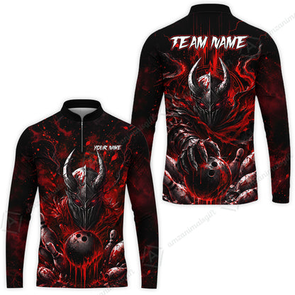 Long Sleeve Jersey Shirt||Red