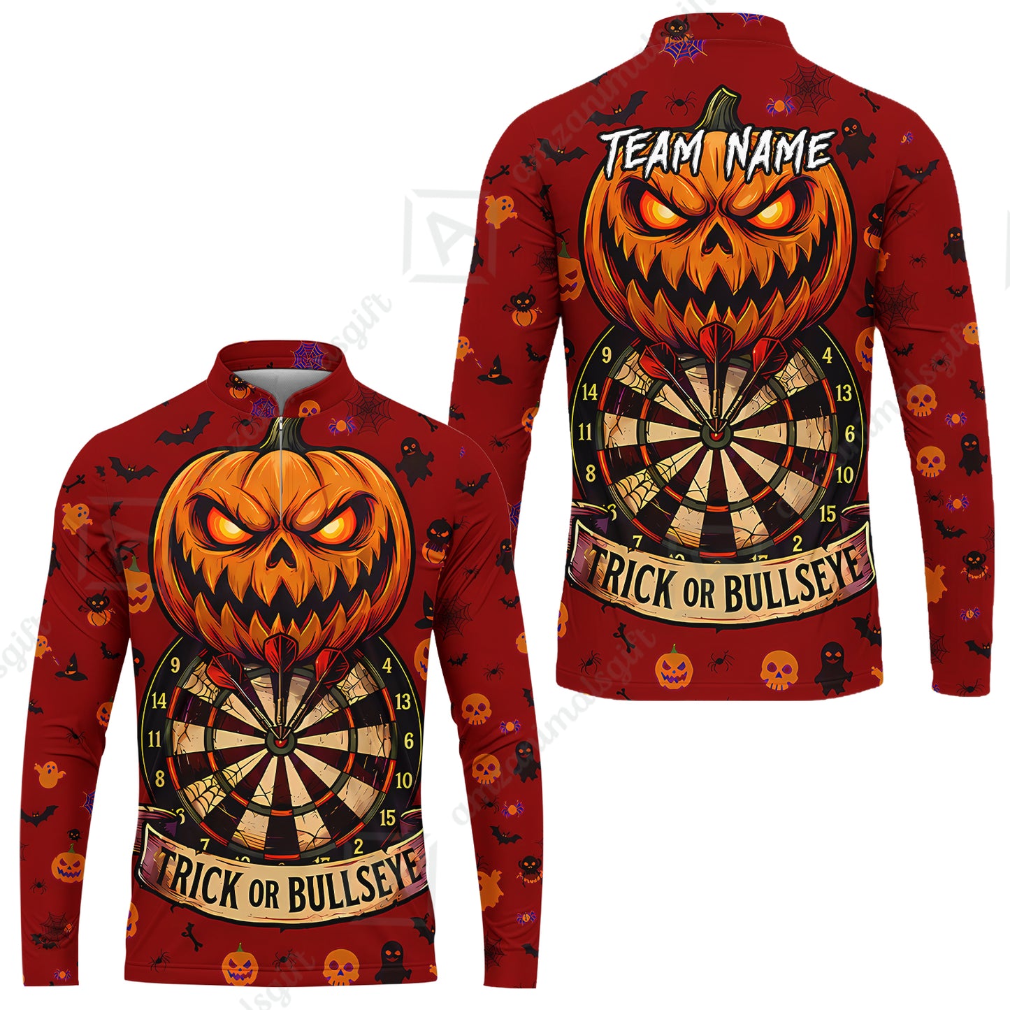 Long Sleeve Jersey Shirt||Red