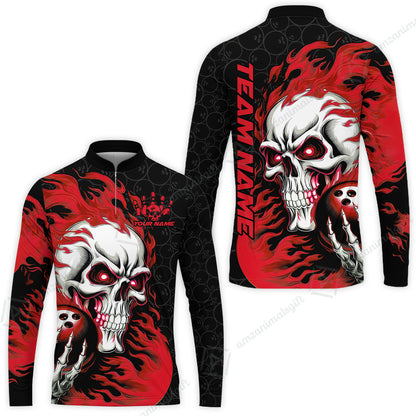 Long Sleeve Jersey Shirt||Red