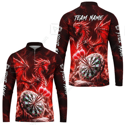 Long Sleeve Jersey Shirt||Red