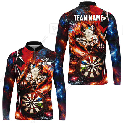 Long Sleeve Jersey Shirt||Red