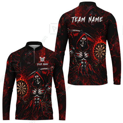 Long Sleeve Jersey Shirt||Red