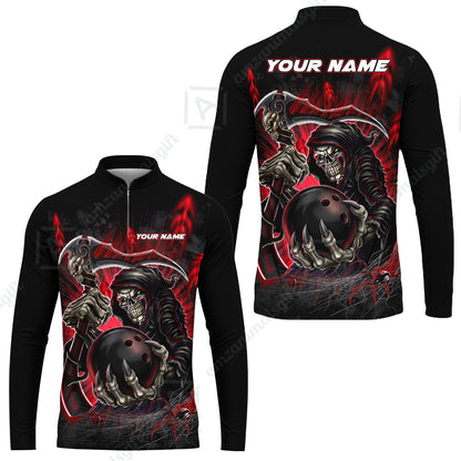 Long Sleeve Jersey Shirt||Red