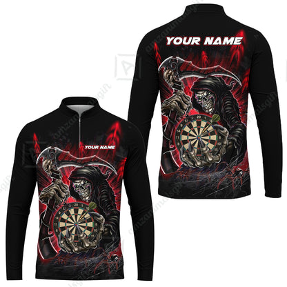 Long Sleeve Jersey Shirt||Red