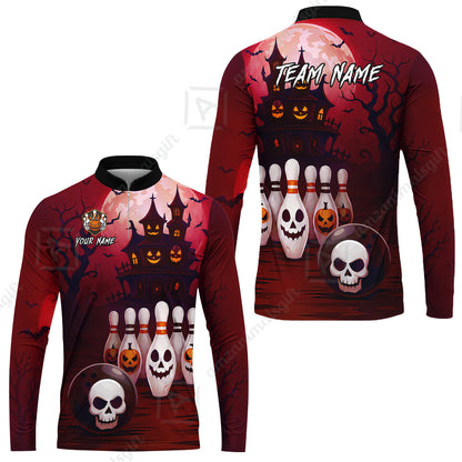 Long Sleeve Jersey Shirt||Red