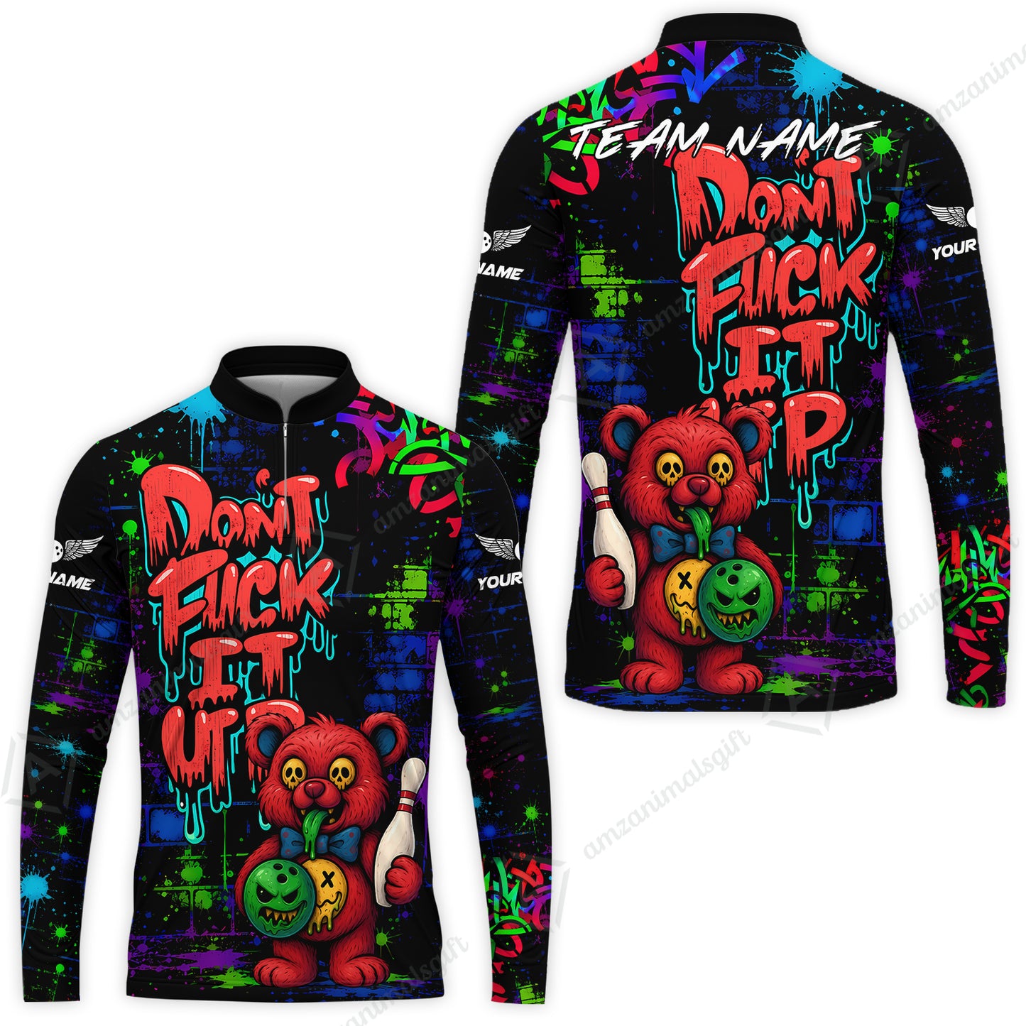 Long Sleeve Jersey Shirt||Red