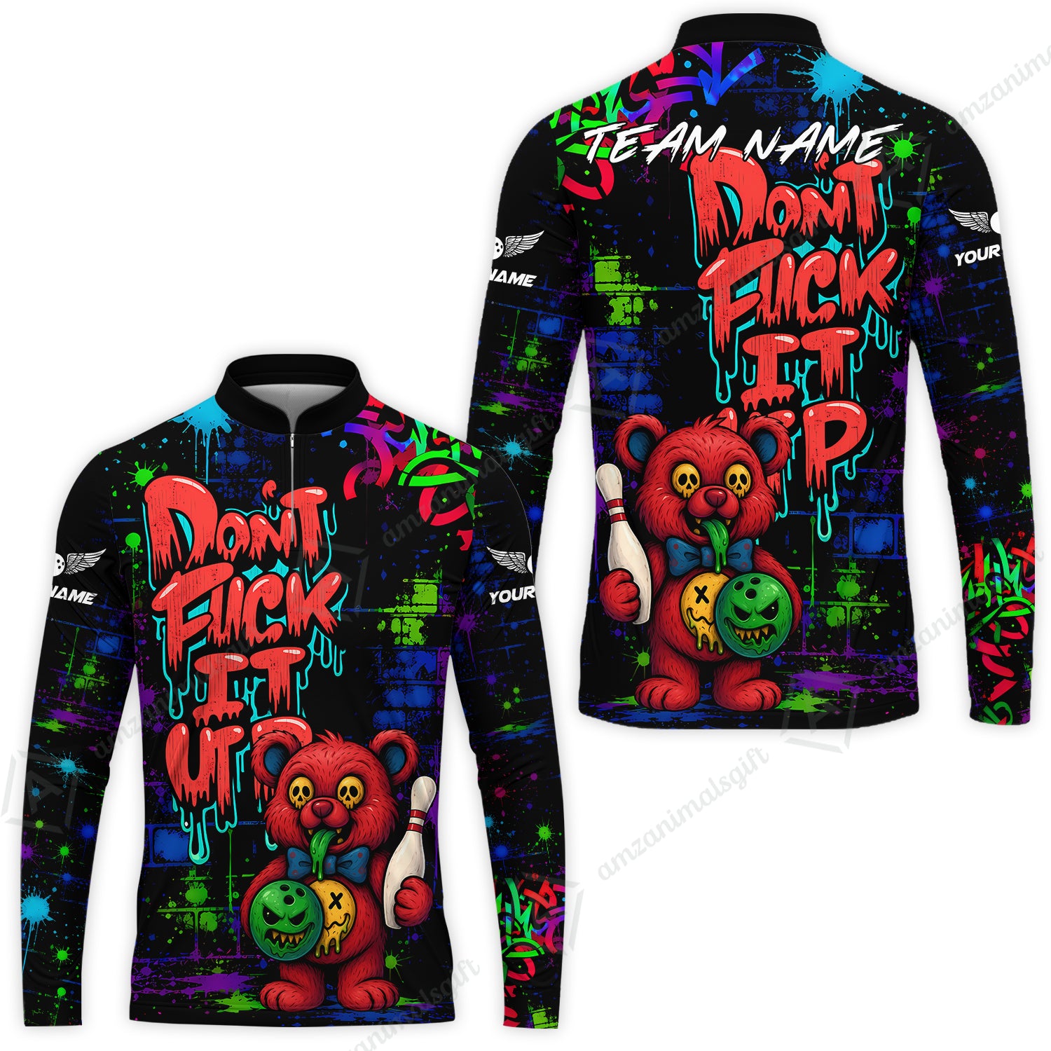 Long Sleeve Jersey Shirt||Red