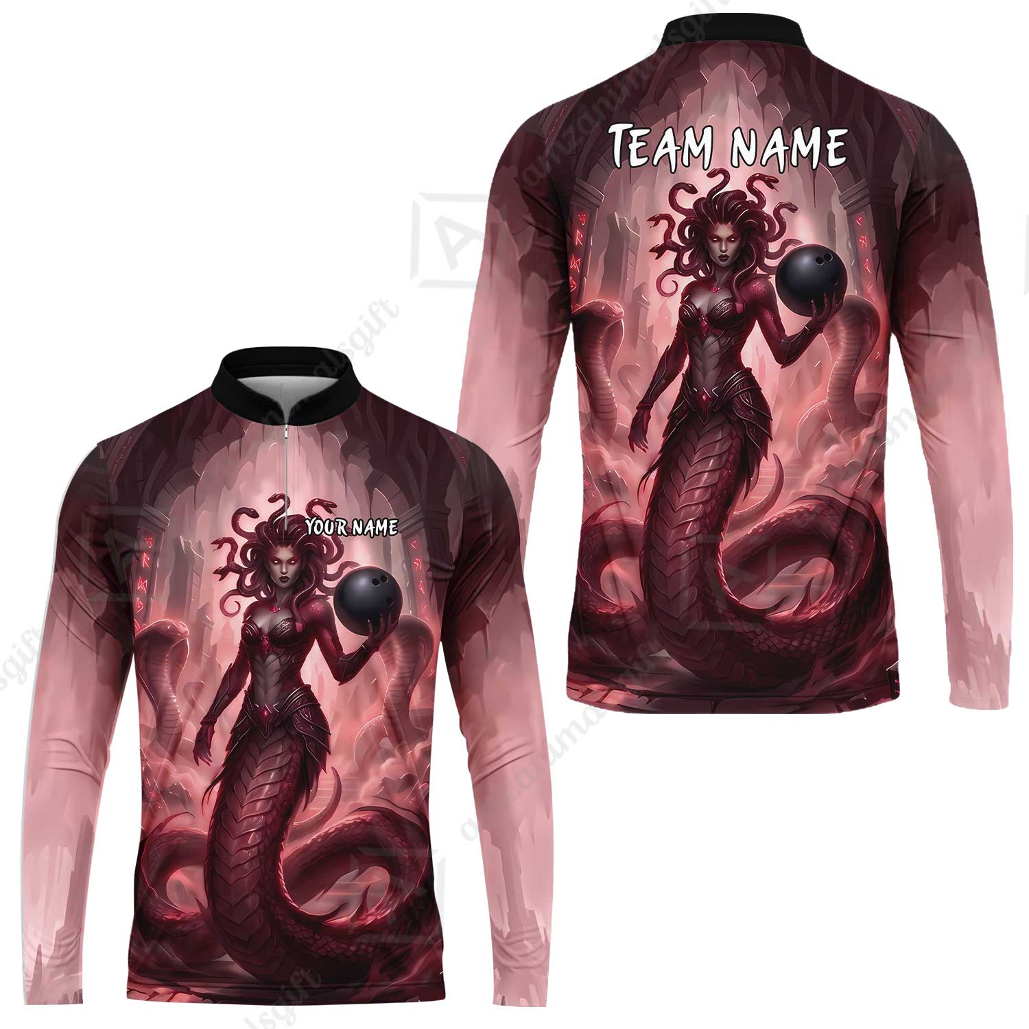 Long Sleeve Jersey Shirt||Red