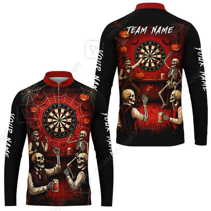 Long Sleeve Jersey Shirt||Red