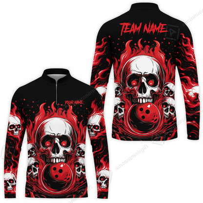 Long Sleeve Jersey Shirt||Red