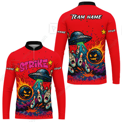Long Sleeve Jersey Shirt||Red