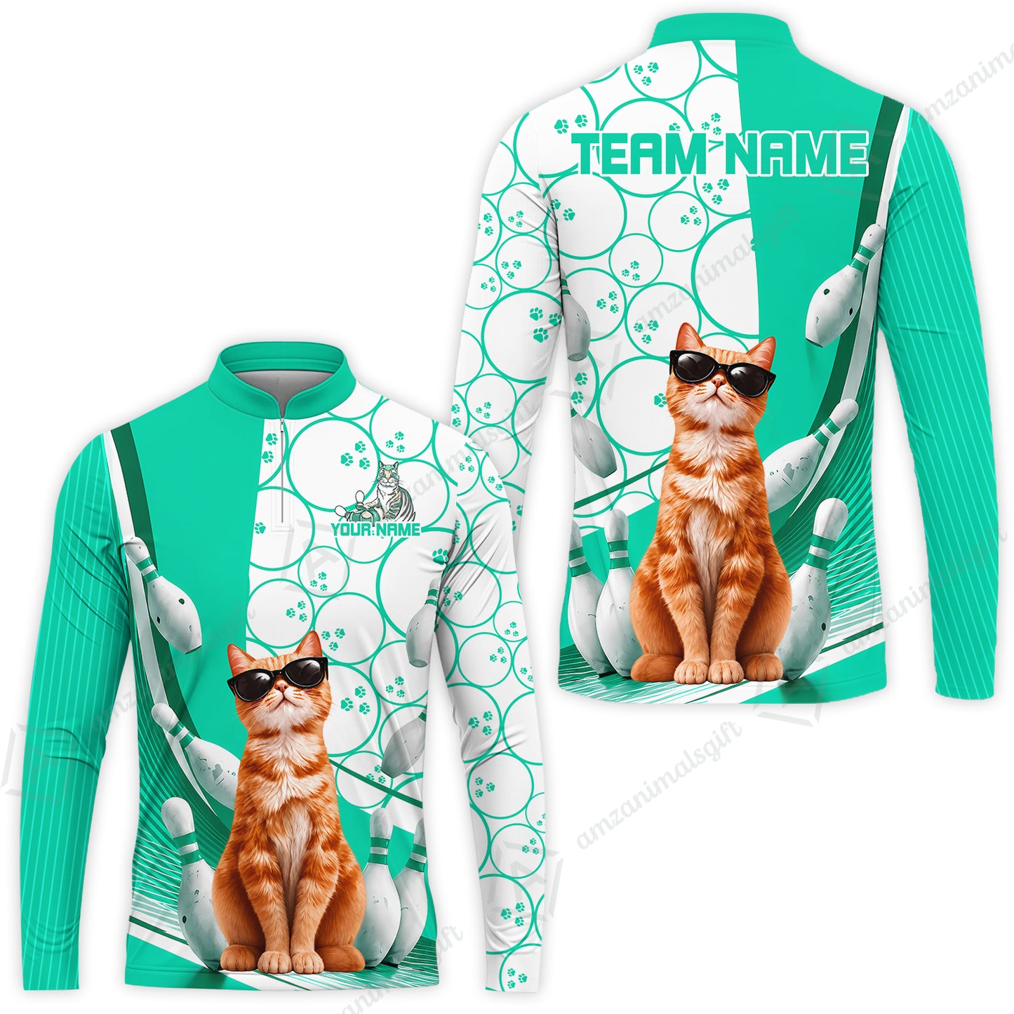 Long Sleeve Jersey Shirt||Turquoise